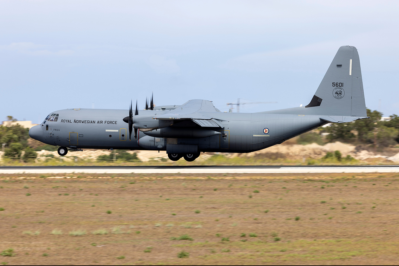Luqa,,Malta,-,August,22,,2022:,Norwegian,Air,Force,Lockheed